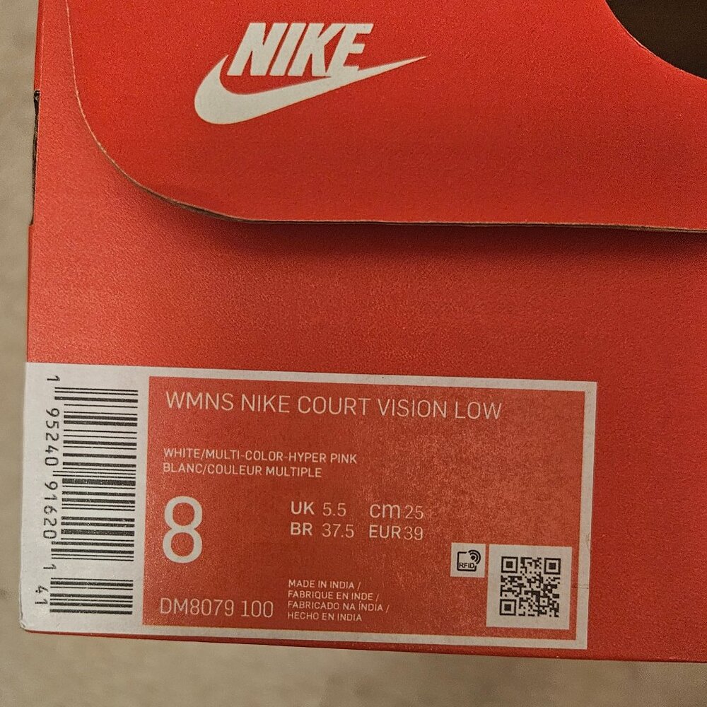 Women's Nike Court Vision Low sneakers - Size 8 LIKE NEW! - Picture 8 of 8